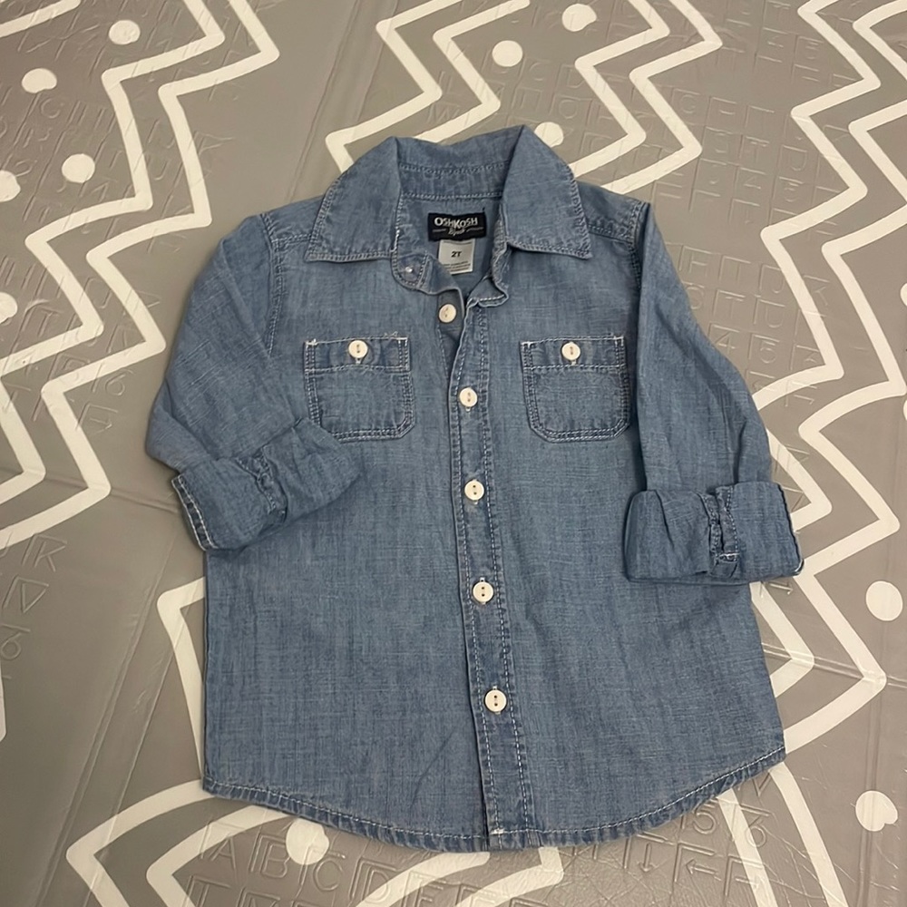 Denim button up